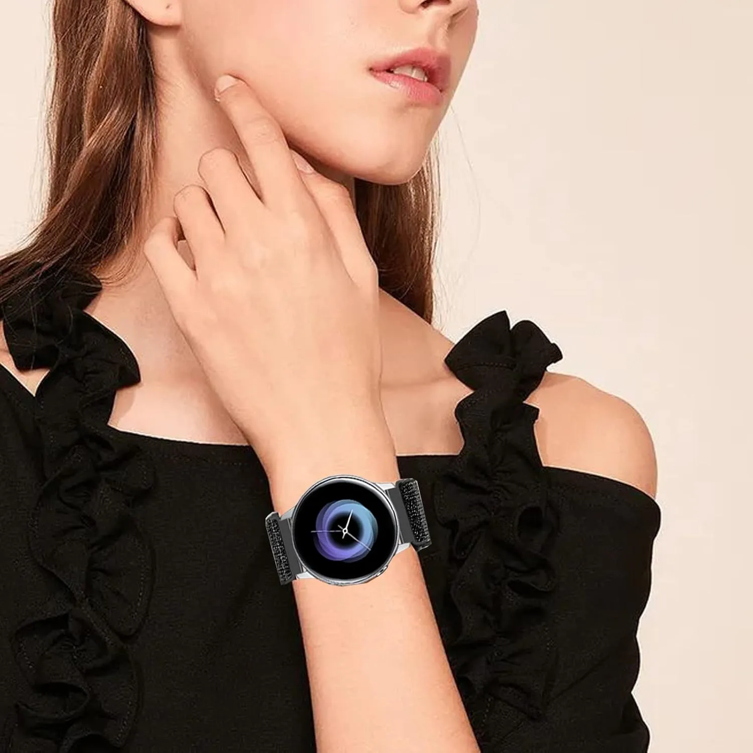 Quick Release Adjustable Stretchy Watch Band - Choice of Width - 18mm, 19mm, 20mm, 22mm Elastic Watch Straps Solo Loop Sport Nylon Replacement Wristband