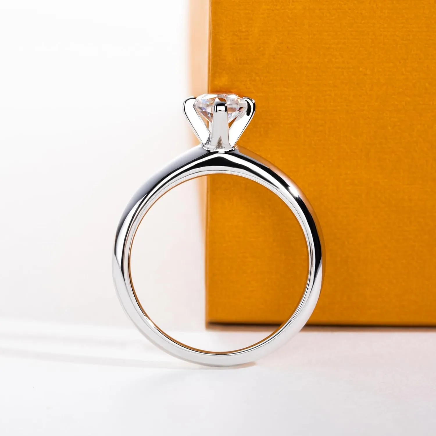Radiant/Emerald Cut Moissanite Wedding Engagement Ring 1.3/1.6cttw D Color VVS1 Clarity 925 Sterling Silver 3 Stones Promise Anniversary Rings for Women with Certificate