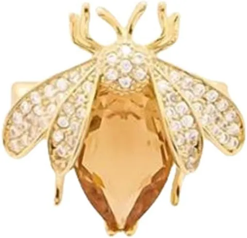 Rhinestone Bee Brooches Colorful Crystal Bee Brooch Pin Lapel Pin for Women Jewelry