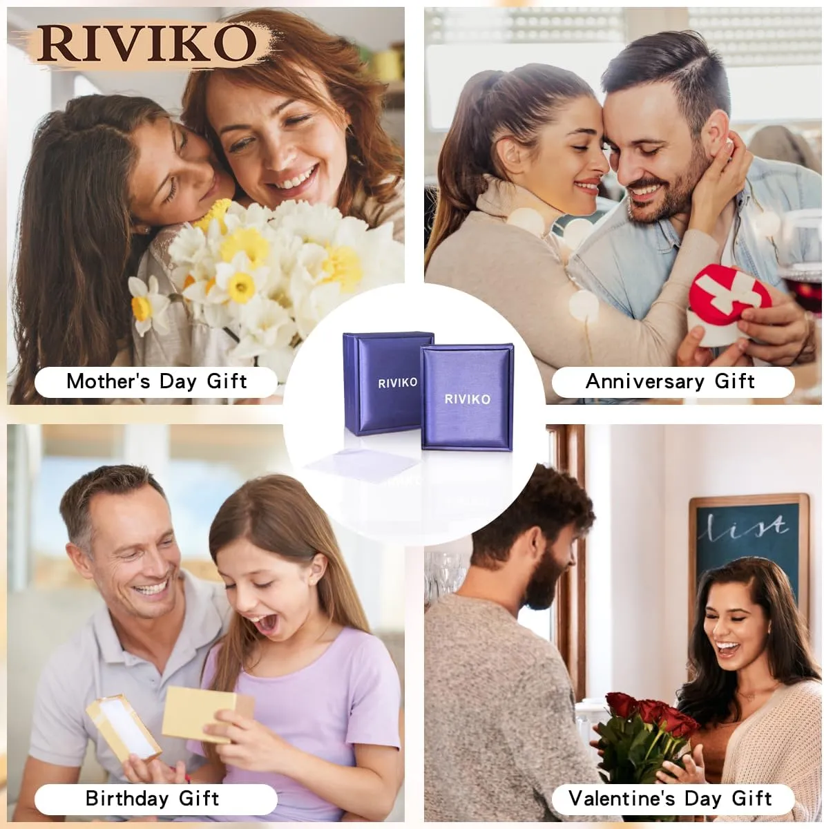 RIVIKO Graduation Gifts for Her,925 Sterling Silver Rose Circle Initial Necklaces,Initial Letter Pendant Necklaces Personalized Jewelry Anniversary Christmas Birthday Gifts for Her Mom Wife Girlfriend