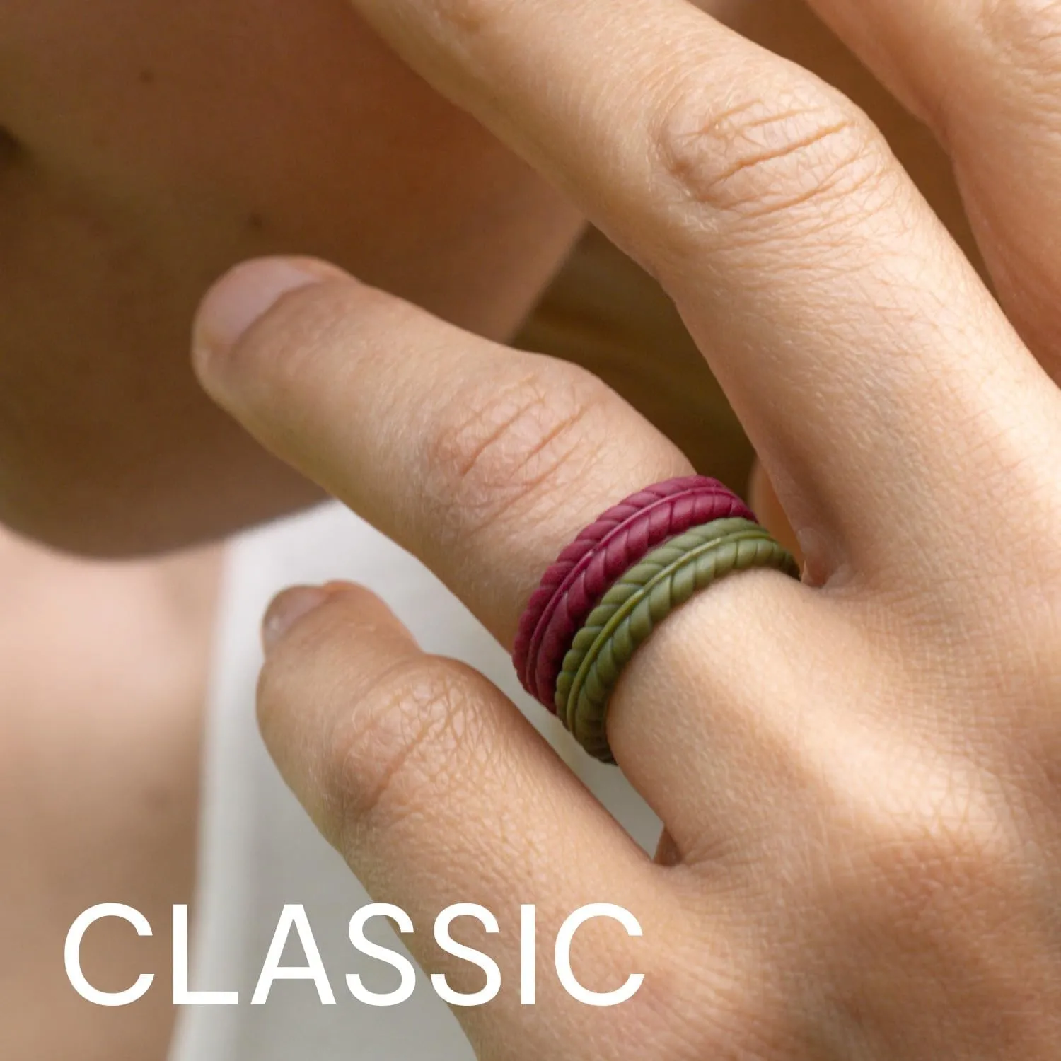 ROQ Silicone Rubber Wedding Ring for Men, Comfort Fit with Enhanced Breathability, Men's Wedding Band, Durable Rubber Engagement Band, Multi Packs, Multi Colors