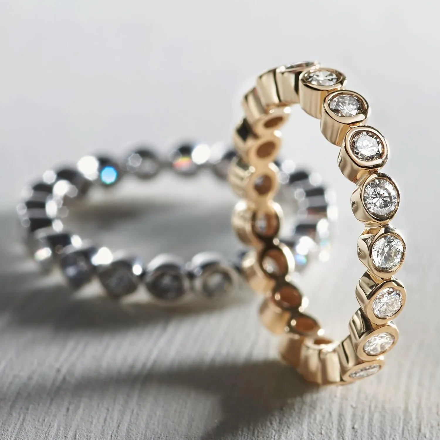 Ross-Simons 1.00 ct. t.w. Bezel-Set Diamond Eternity Band in 14kt Yellow Gold