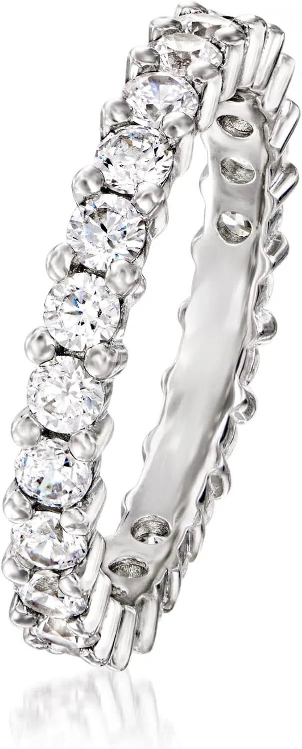 Ross-Simons 1.25 ct. t.w. CZ Eternity Band in Sterling Silver
