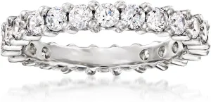 Ross-Simons 1.25 ct. t.w. CZ Eternity Band in Sterling Silver