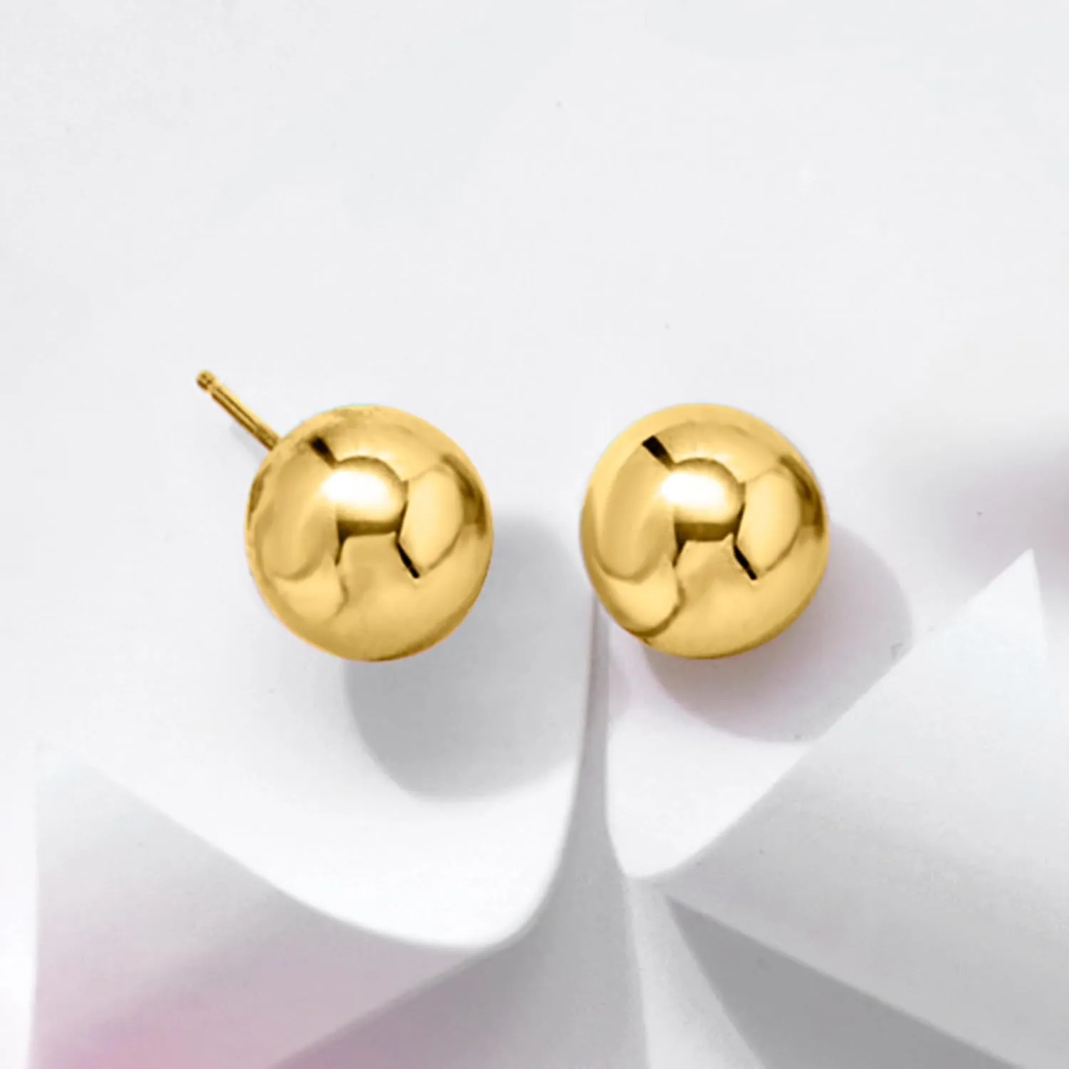 Ross-Simons 14kt Yellow Gold Ball Stud Earrings