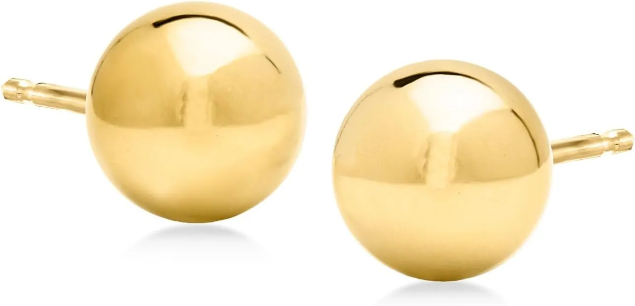 Ross-Simons 14kt Yellow Gold Ball Stud Earrings