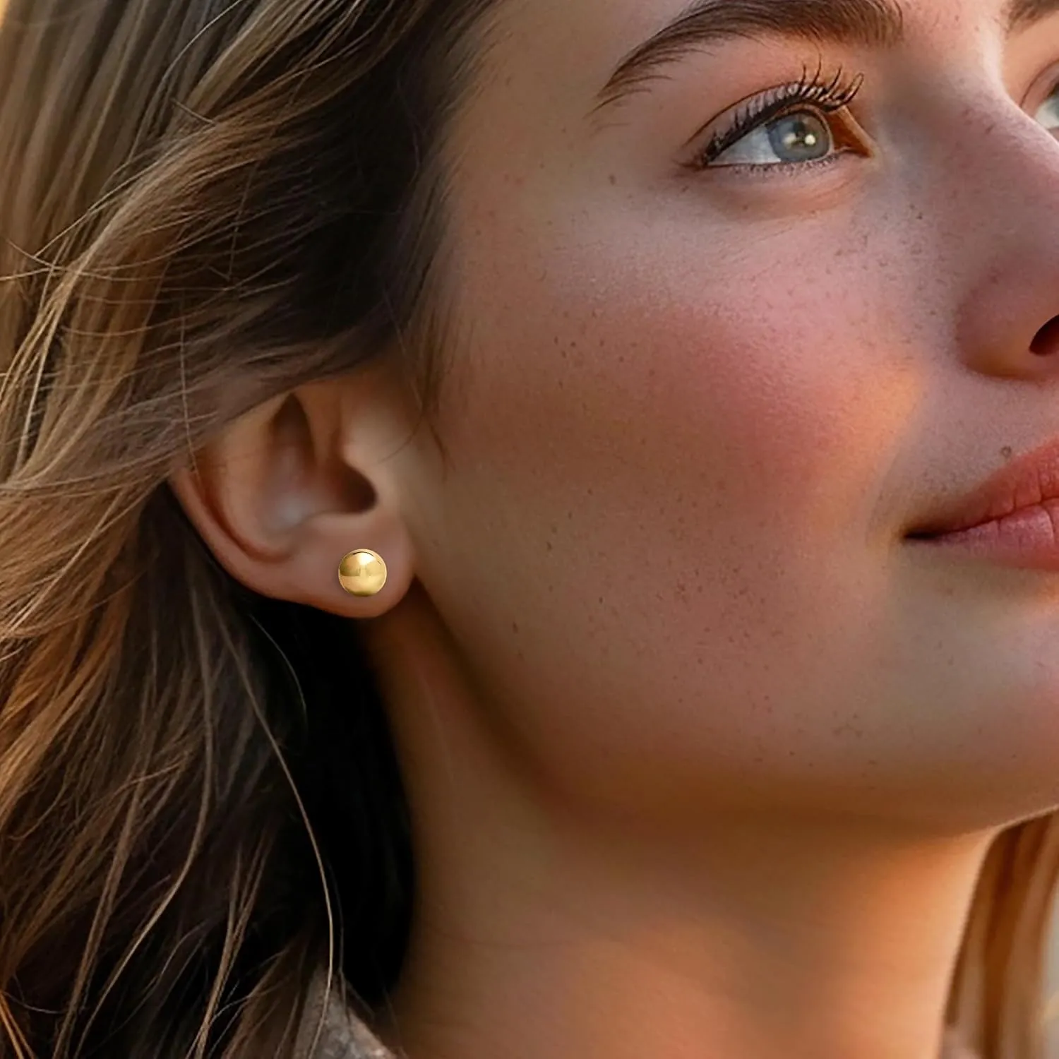 Ross-Simons 14kt Yellow Gold Ball Stud Earrings
