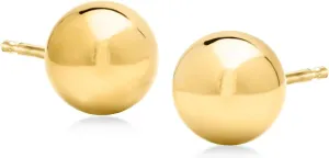 Ross-Simons 14kt Yellow Gold Ball Stud Earrings