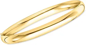 Ross-Simons 14kt Yellow Gold Polished Bangle Bracelet