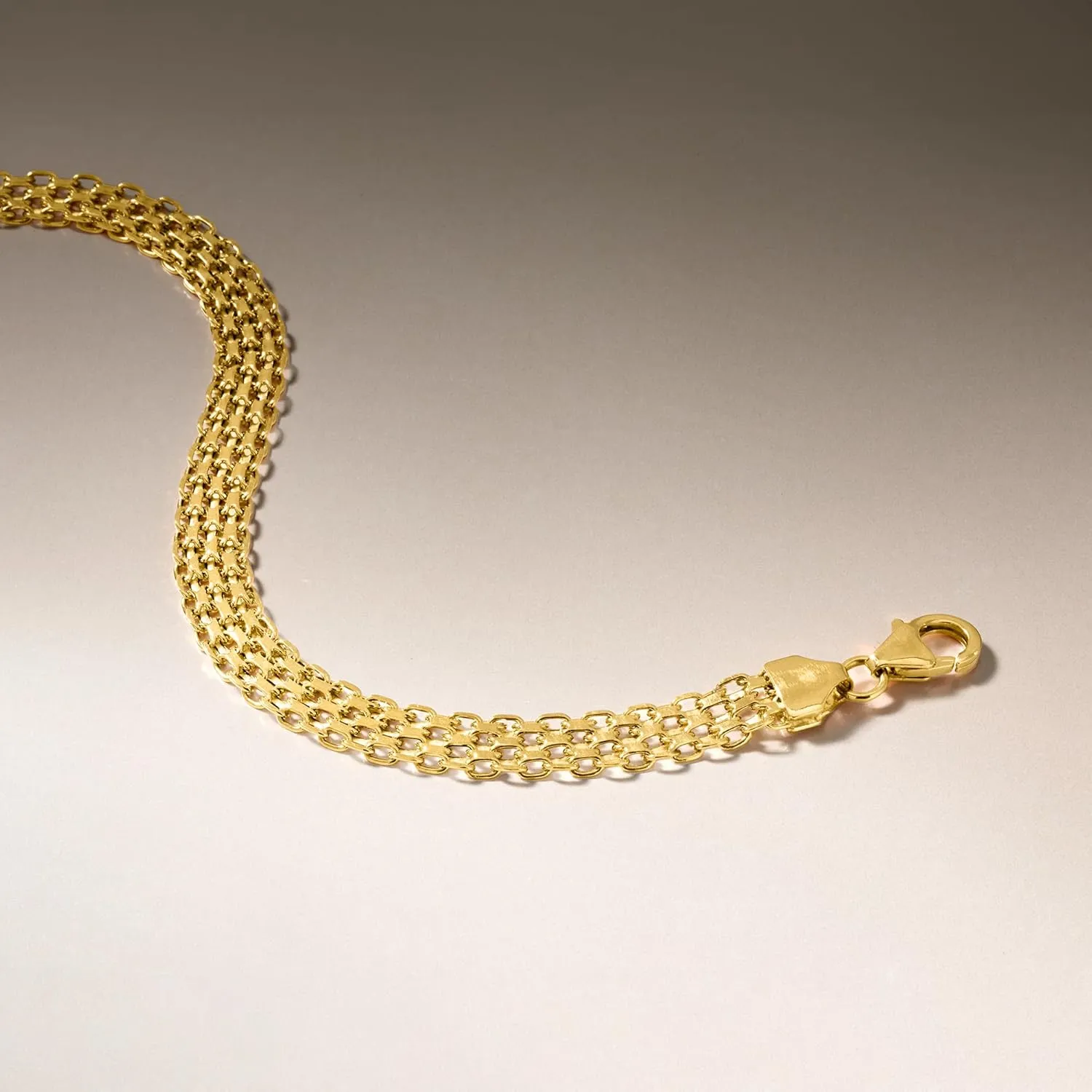 Ross-Simons Italian 18kt Yellow Gold Bismark-Link Bracelet