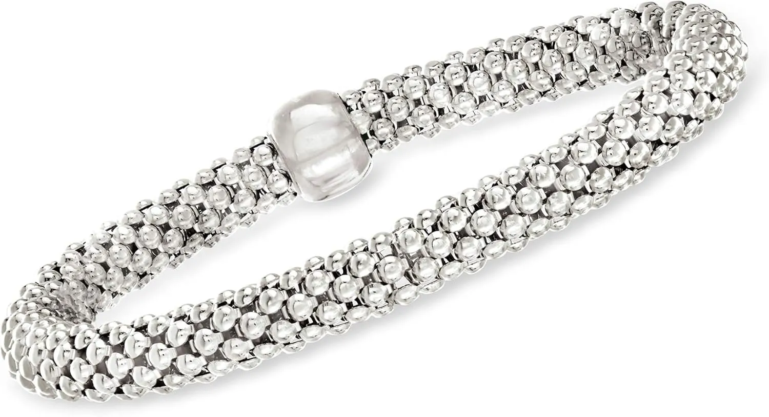 Ross-Simons Italian Sterling Silver Popcorn-Link Bracelet