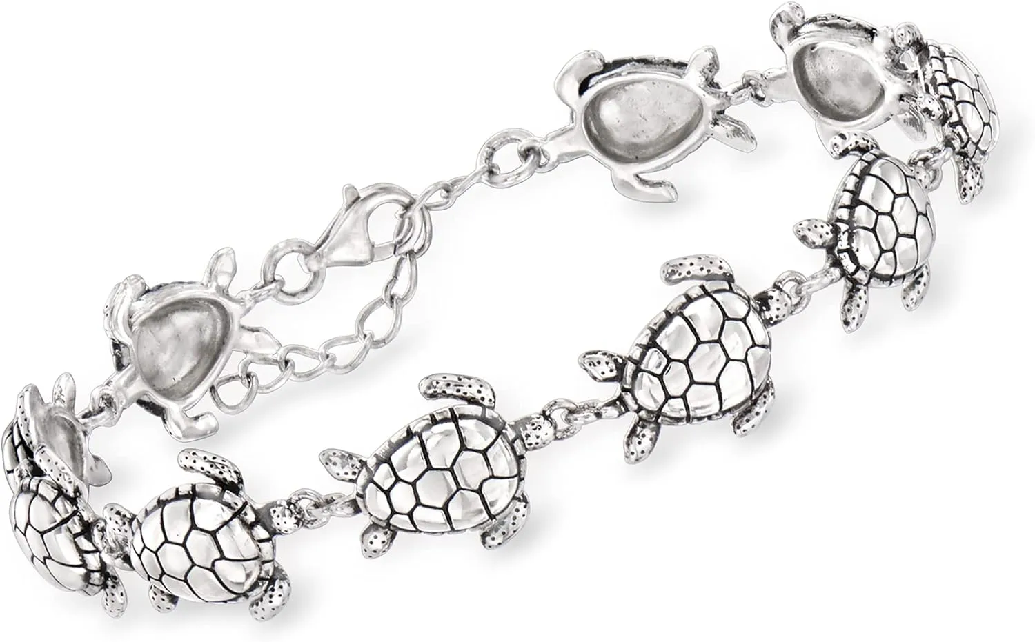 Ross-Simons Sterling Silver Sea Turtle Bracelet