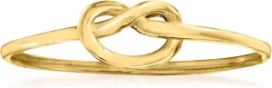 RS Pure by Ross-Simons Italian 14kt Yellow Gold Love Knot Ring