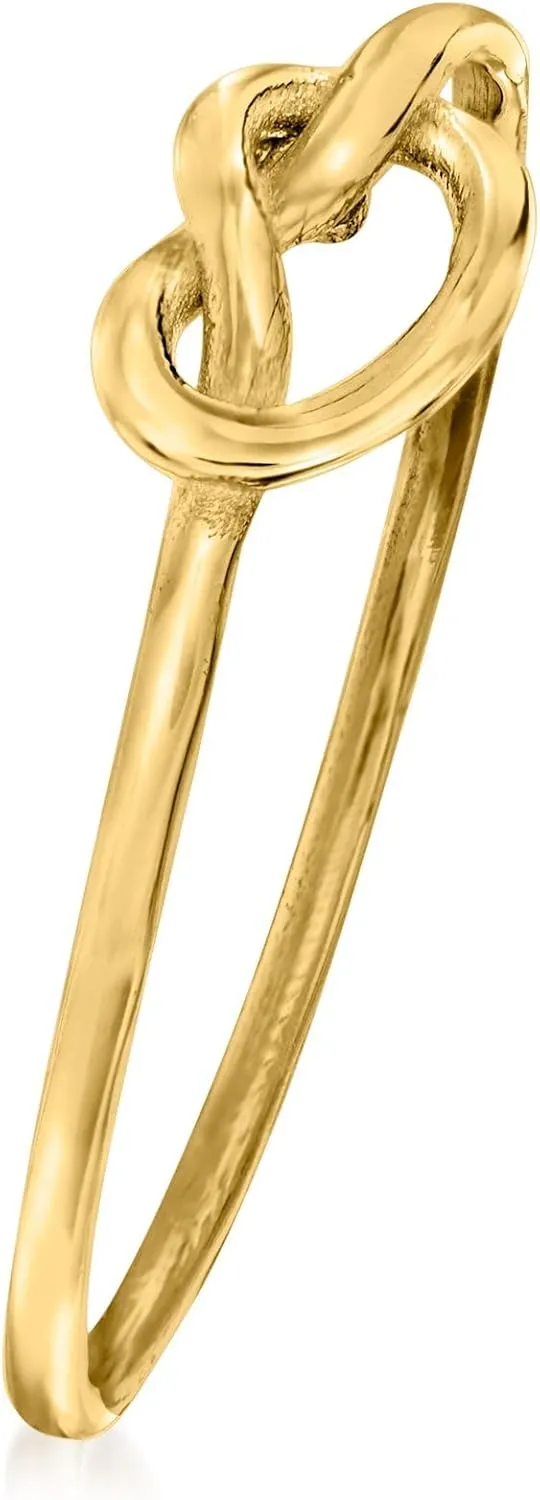 RS Pure by Ross-Simons Italian 14kt Yellow Gold Love Knot Ring