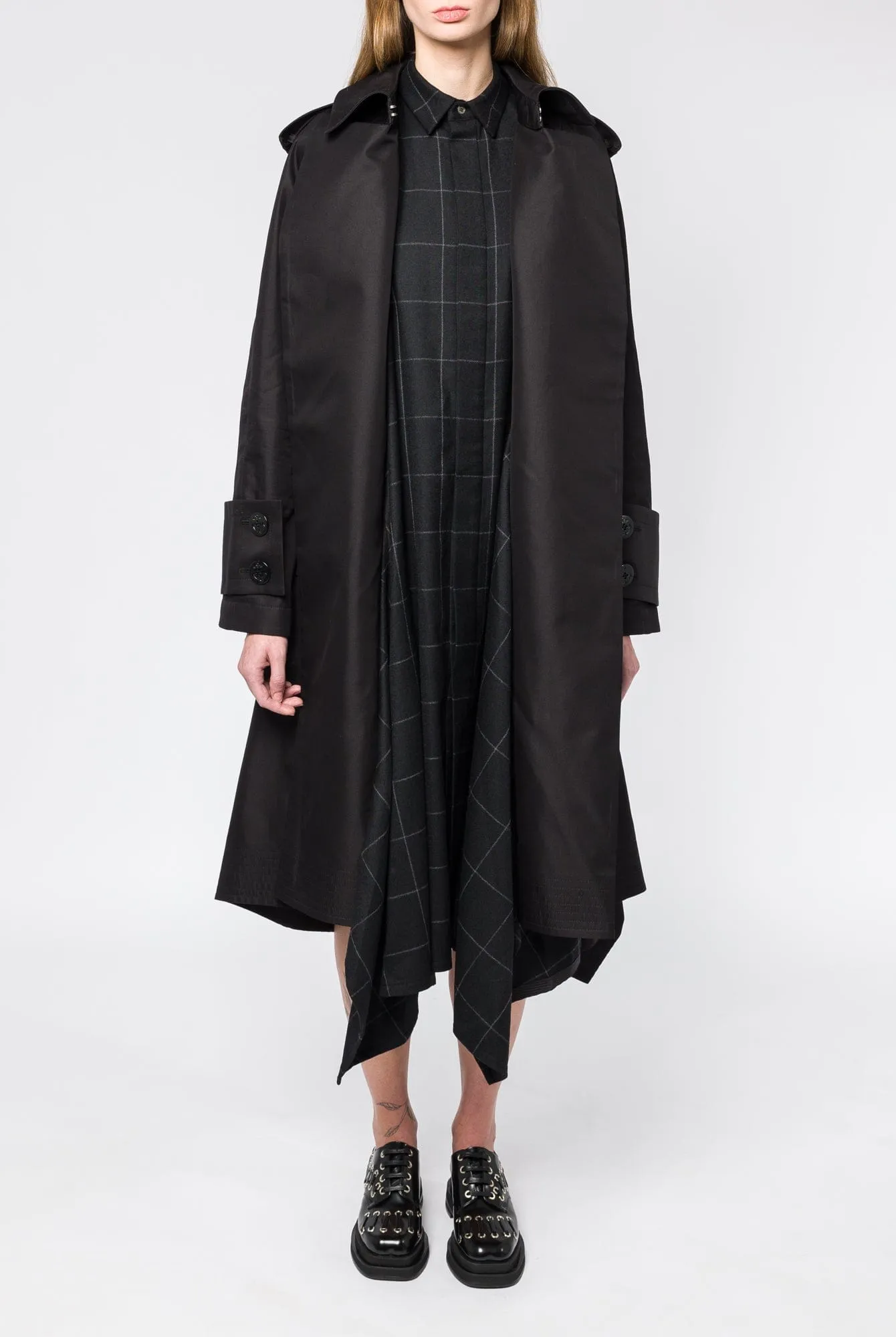 Sacai Cotton Gabardine x Windowpane Coat