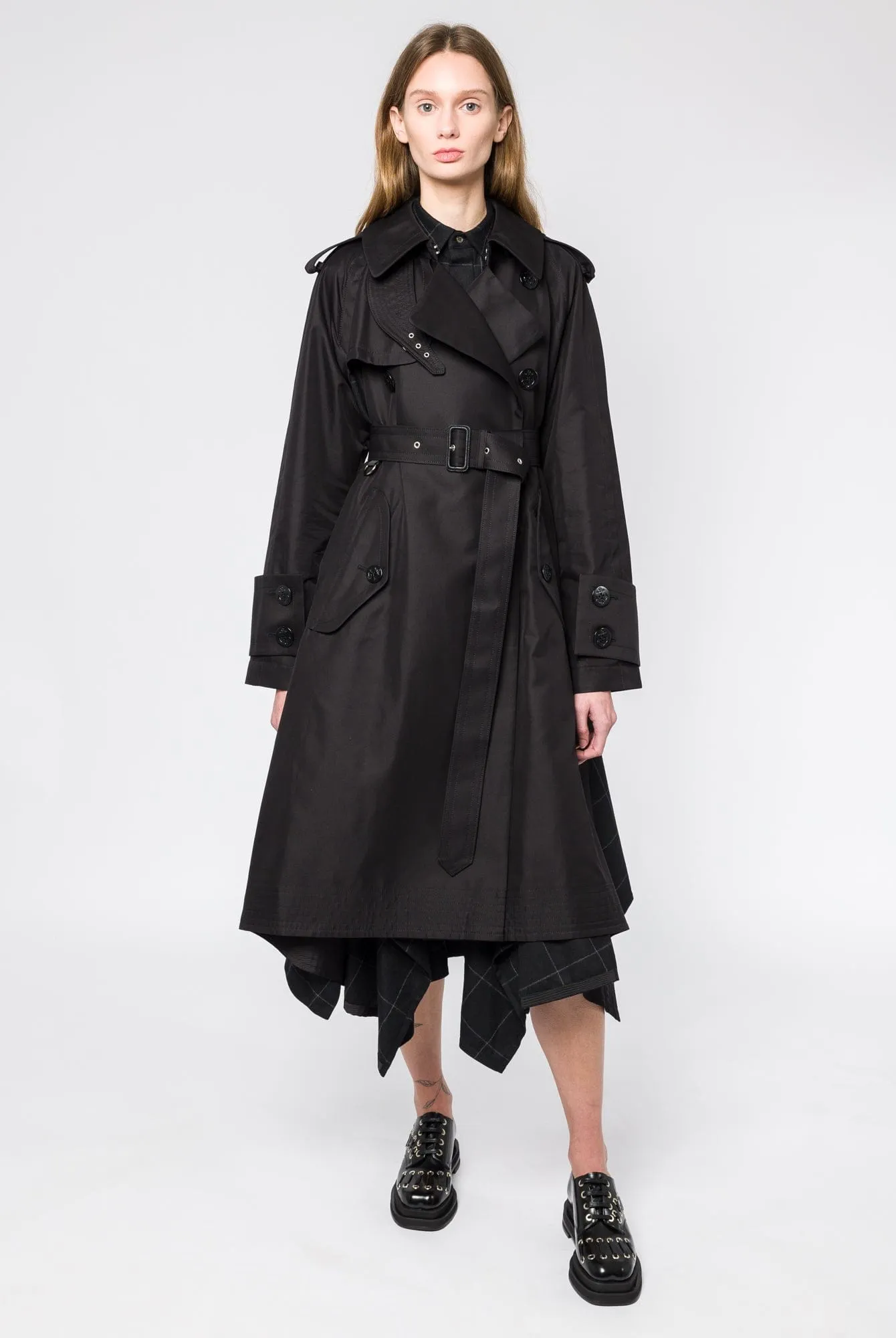 Sacai Cotton Gabardine x Windowpane Coat