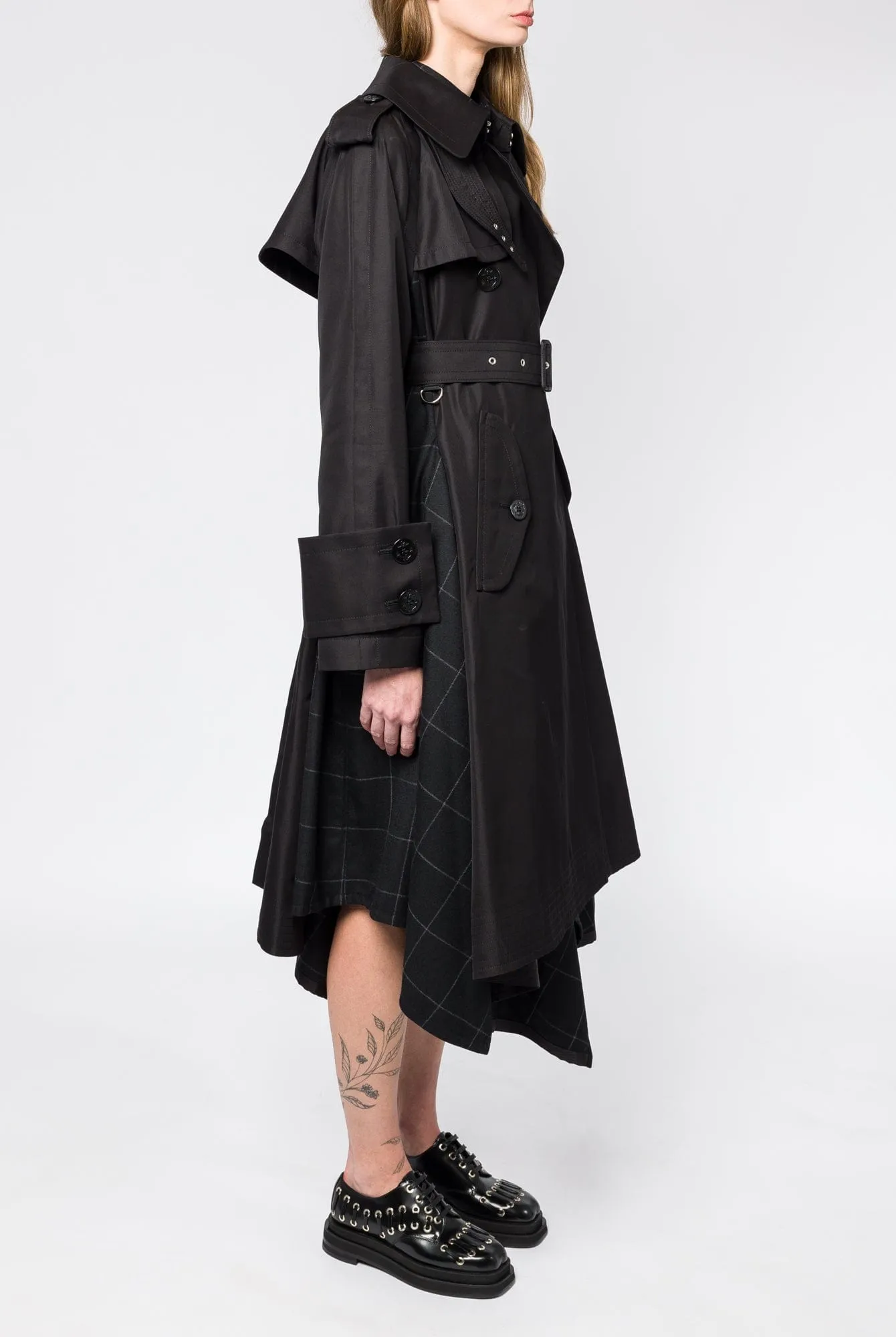 Sacai Cotton Gabardine x Windowpane Coat