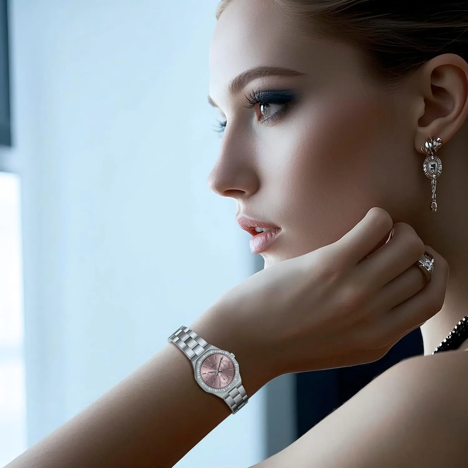 SAPPHERO Wrist Watch for Women Luxury Ladies Watches Women's Bracelet Watch Small Stainless Steel Analog 5ATM Waterproof Watches for Women