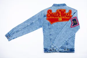 Scarlet Red & Yellow "SouthWest DC" Denim Jacket