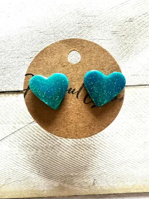 Sea Heart Studs