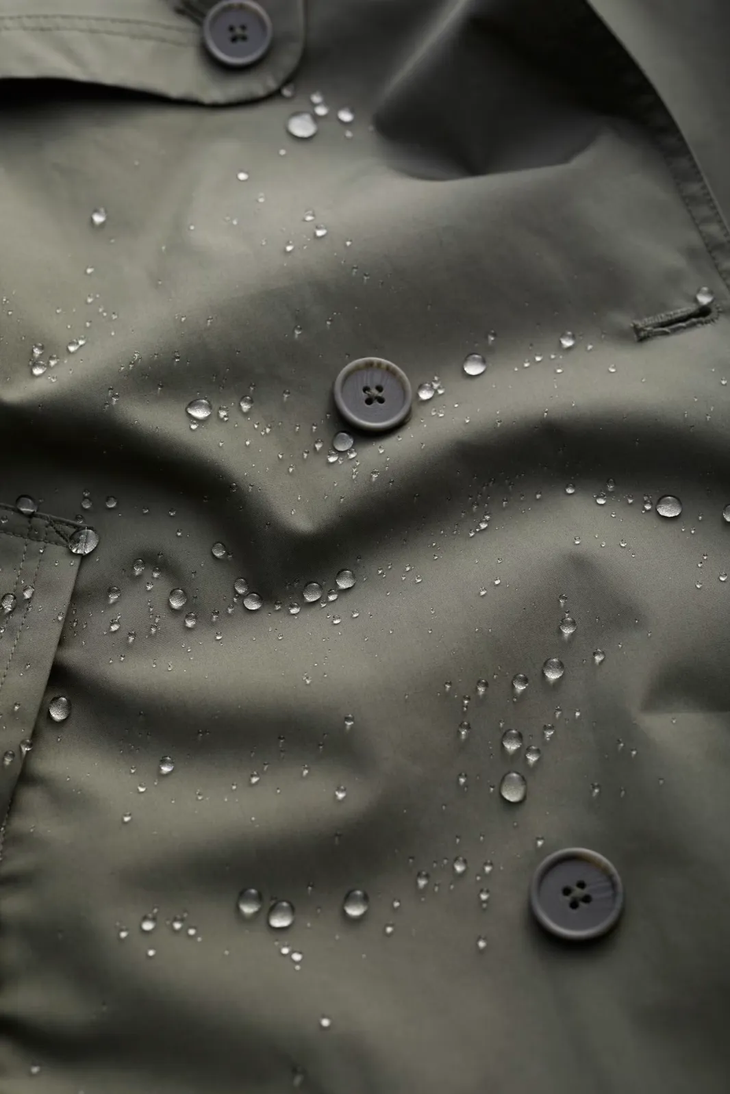 Seasalt Penweathers Trench Coat - Light Nori