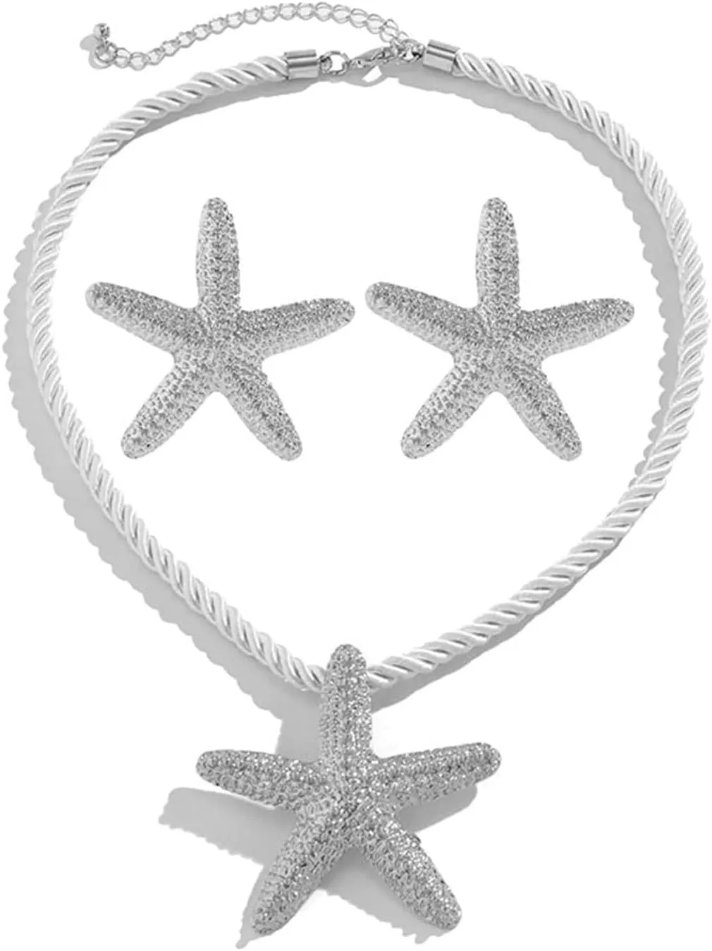 Seashell Necklace for Women Starfish Necklace Summer Beach Charm Necklaces Trendy Boho Pearl Shell Necklaces Summer Outfits for Women Beach Starfish Earrings Vacation Earrings Seashell Jewelry