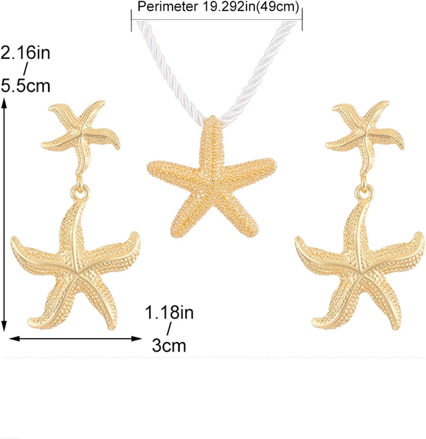 Seashell Necklace for Women Starfish Necklace Summer Beach Charm Necklaces Trendy Boho Pearl Shell Necklaces Summer Outfits for Women Beach Starfish Earrings Vacation Earrings Seashell Jewelry