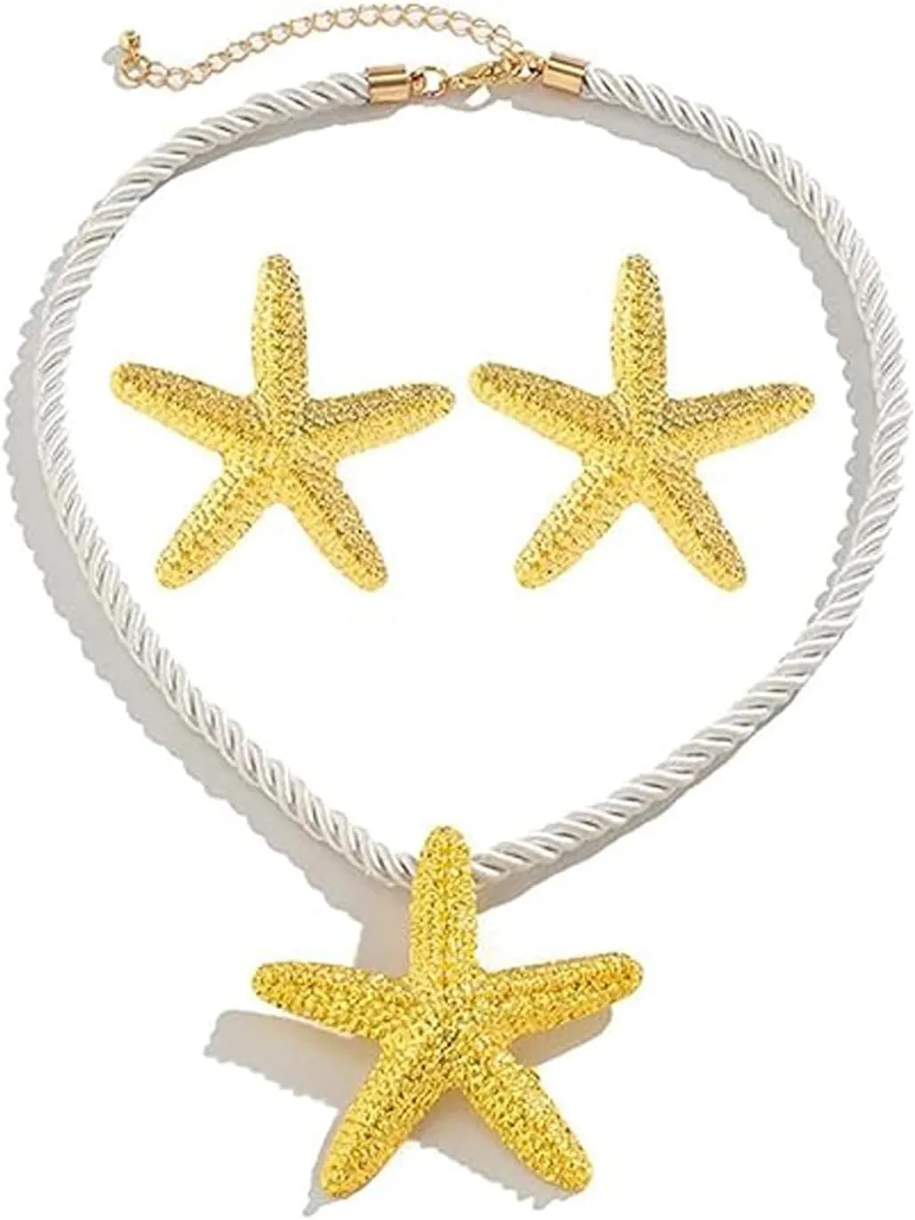 Seashell Necklace for Women Starfish Necklace Summer Beach Charm Necklaces Trendy Boho Pearl Shell Necklaces Summer Outfits for Women Beach Starfish Earrings Vacation Earrings Seashell Jewelry