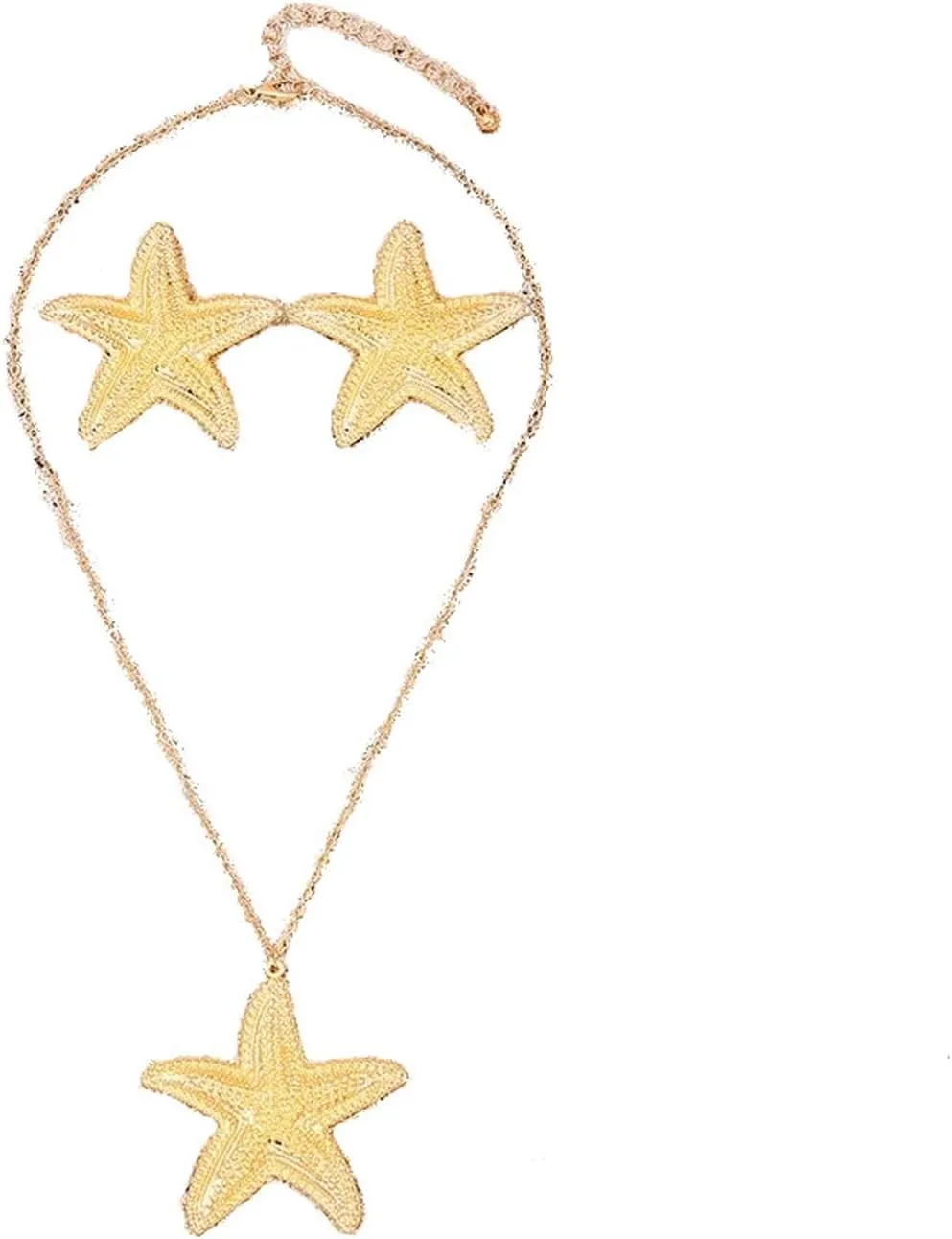 Seashell Necklace for Women Starfish Necklace Summer Beach Charm Necklaces Trendy Boho Pearl Shell Necklaces Summer Outfits for Women Beach Starfish Earrings Vacation Earrings Seashell Jewelry