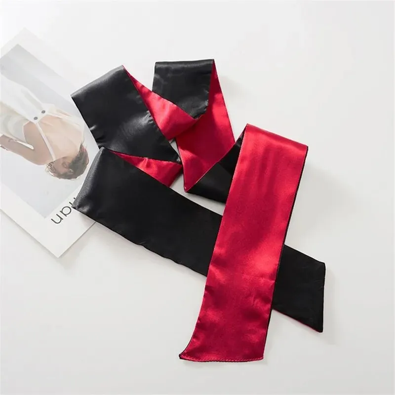 Sexy BDSM Bondage Satin Blindfold Hand Tie