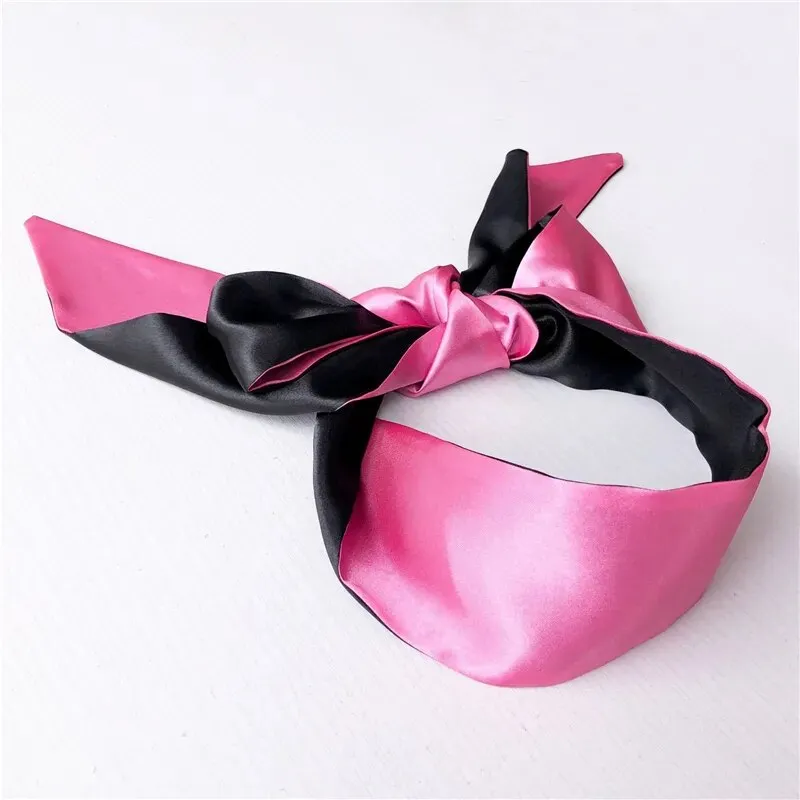 Sexy BDSM Bondage Satin Blindfold Hand Tie