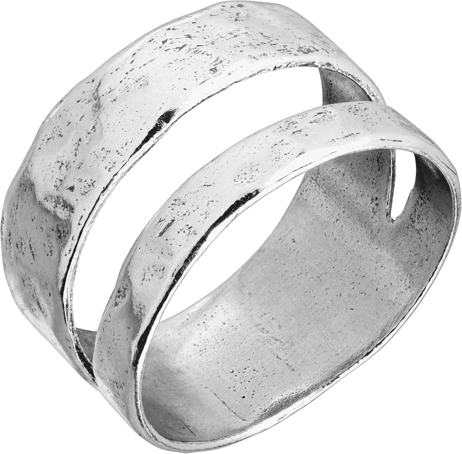 Silpada 'Double Spaced' Two Bar Ring in Sterling Silver