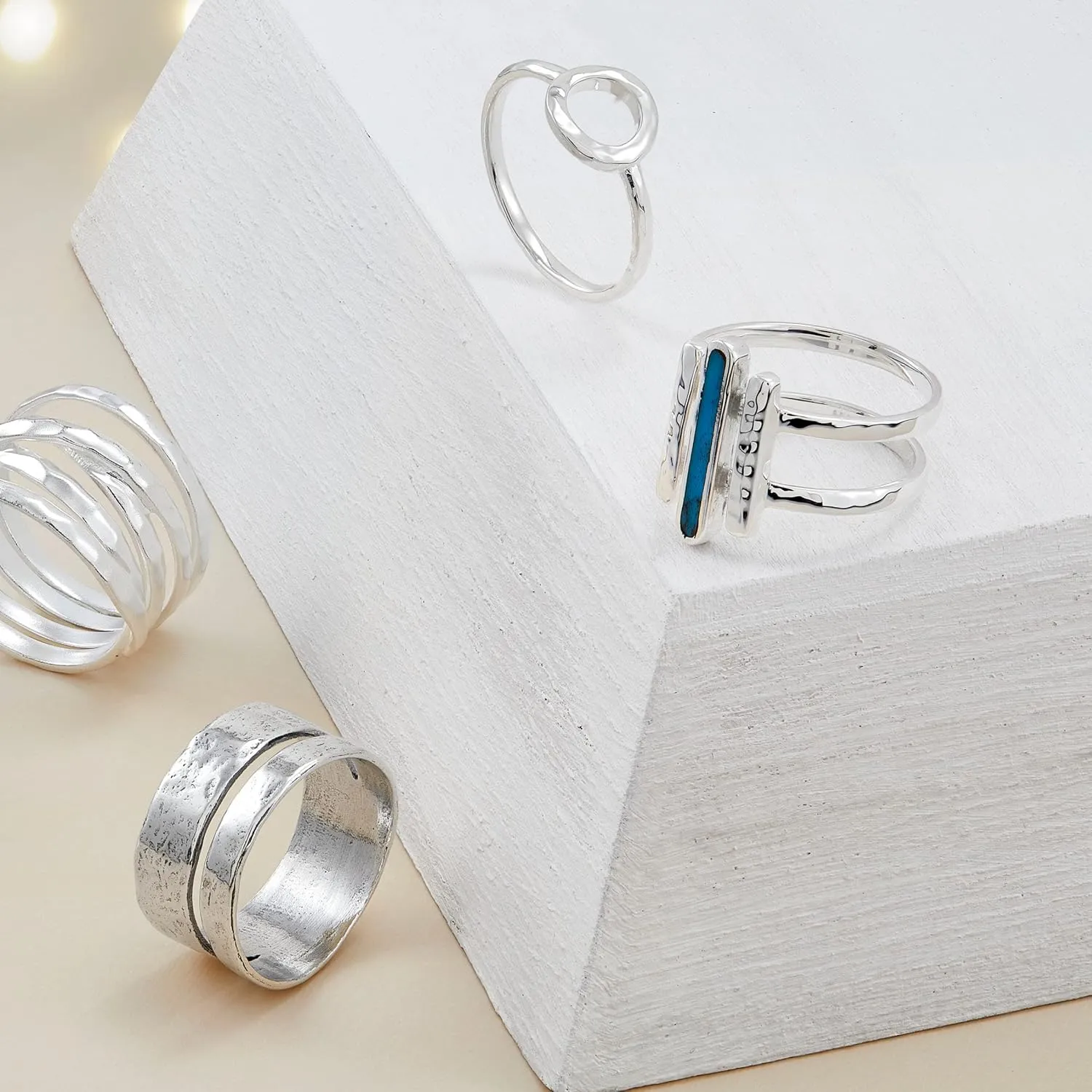 Silpada 'Double Spaced' Two Bar Ring in Sterling Silver