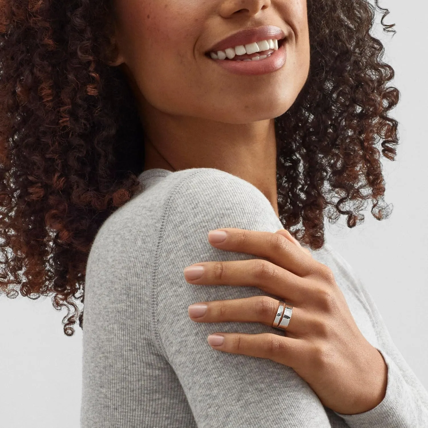Silpada 'Double Spaced' Two Bar Ring in Sterling Silver