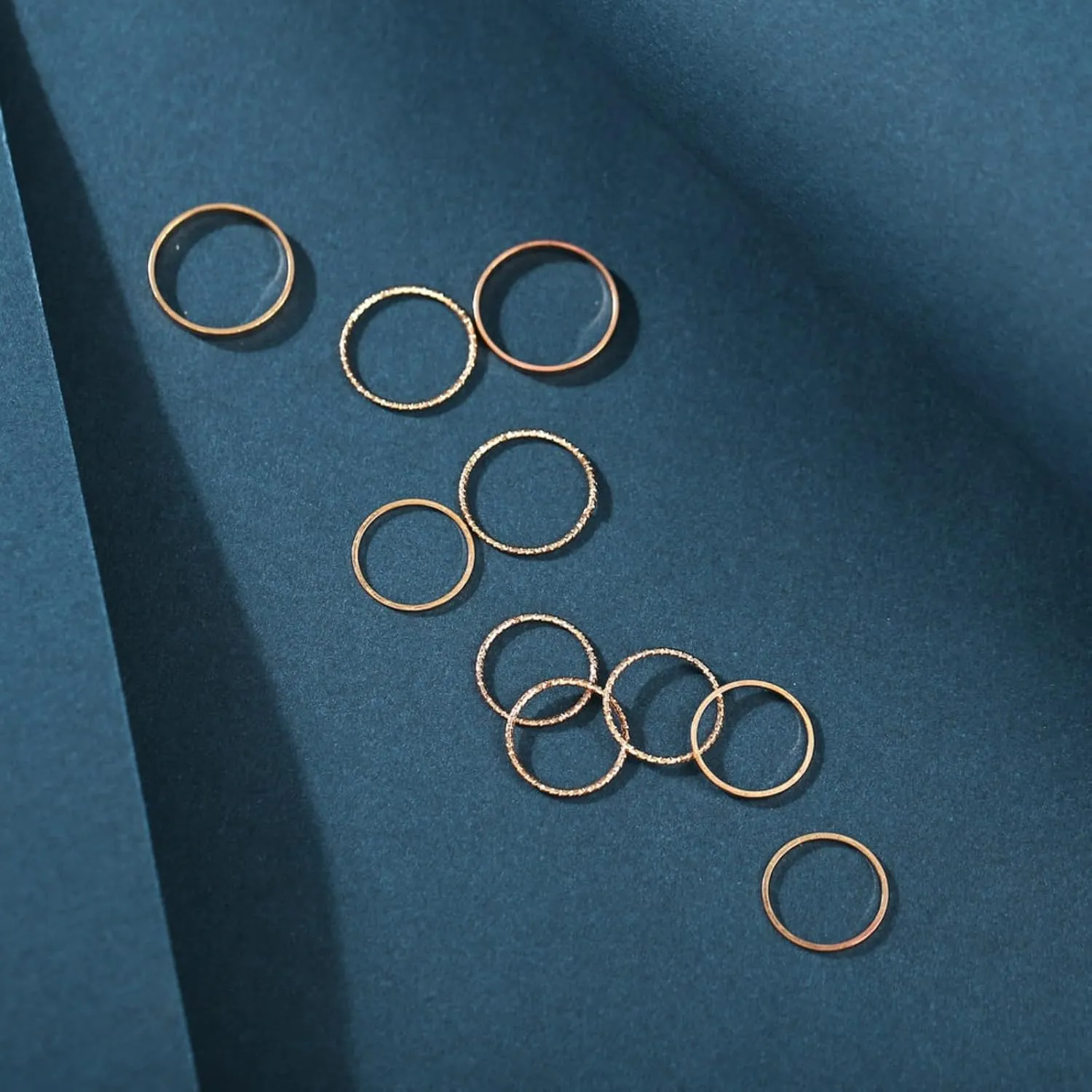 Simple Knuckle Rings Set for Women,Vintage Stackable Joint Finger Midi Rings Dainty Cute Rings Pack Festival Jewelry