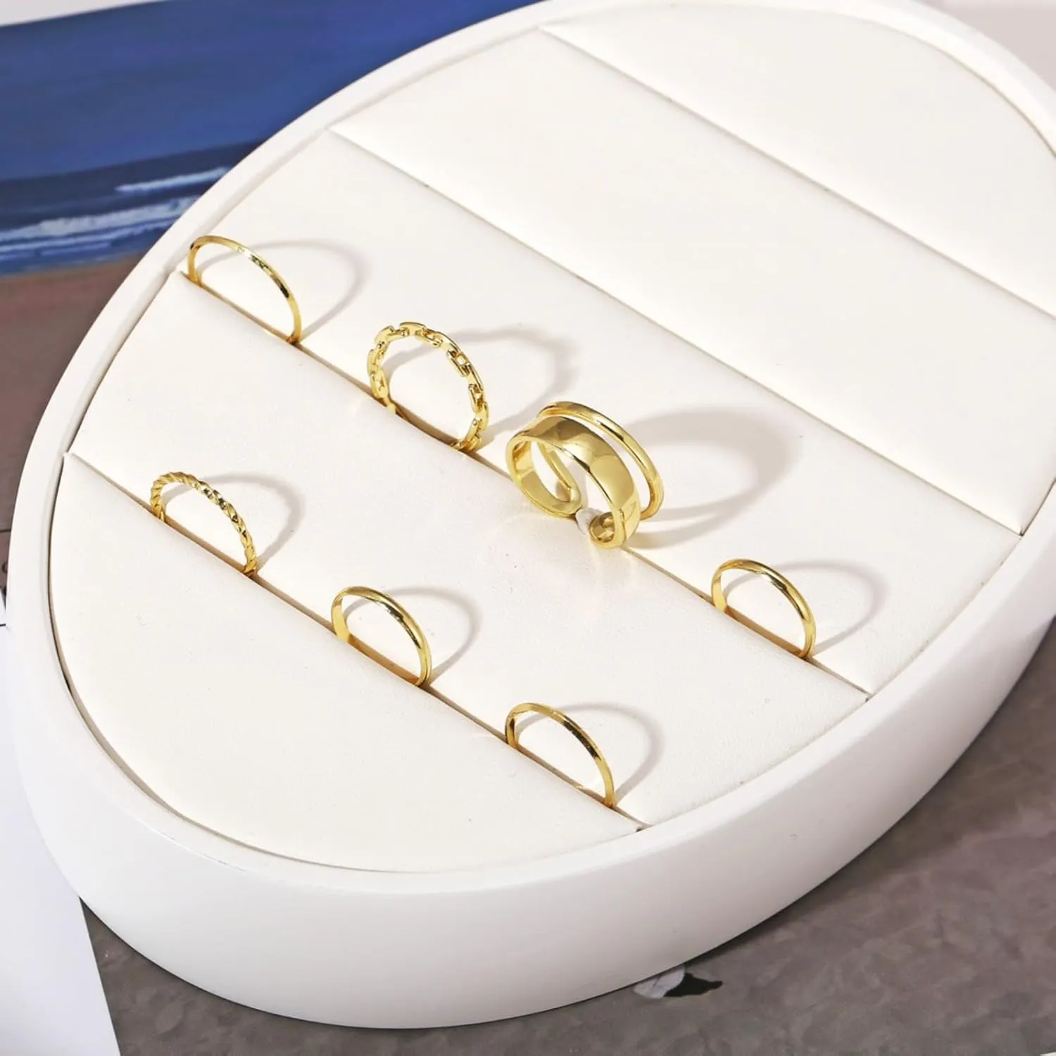 Simple Knuckle Rings Set for Women,Vintage Stackable Joint Finger Midi Rings Dainty Cute Rings Pack Festival Jewelry