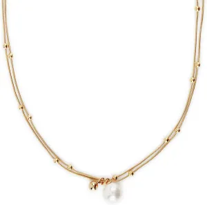 Single Pearl Necklaces | Waterproof Pearl Necklace | Non Tarnish, PVD Coated | 18k Real Gold Plated | Pendant Necklace | Waterproof Jewelry