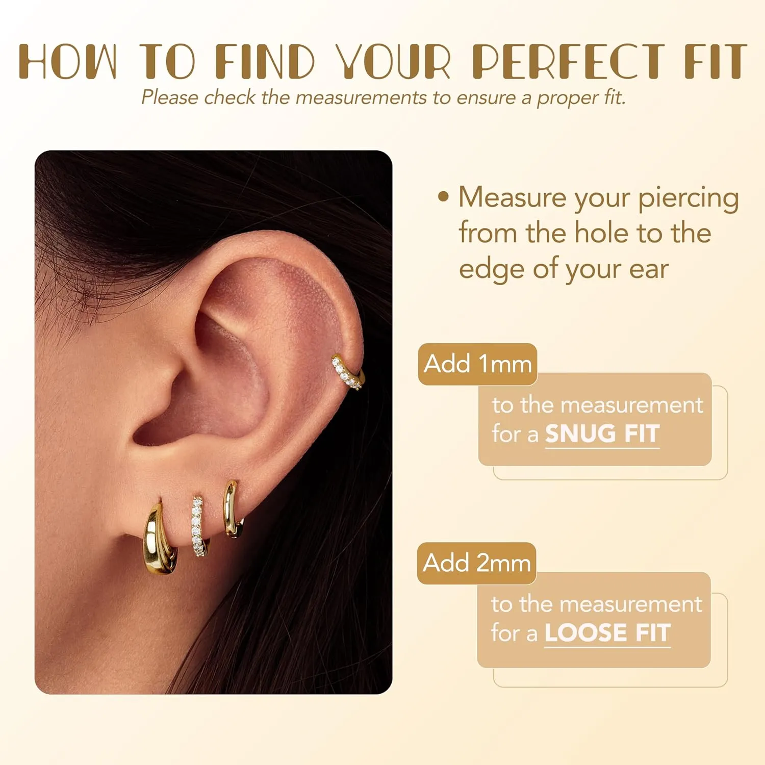 Small Gold Huggie Hoop Earrings Set for Women Men Hypoallergenic 14K Gold Plated Stack Cartilage Earrings, Multiple Piercing Lightweight Mini Thin Cute Dainty Trendy Clip On Jewelry Set Gifts for Women