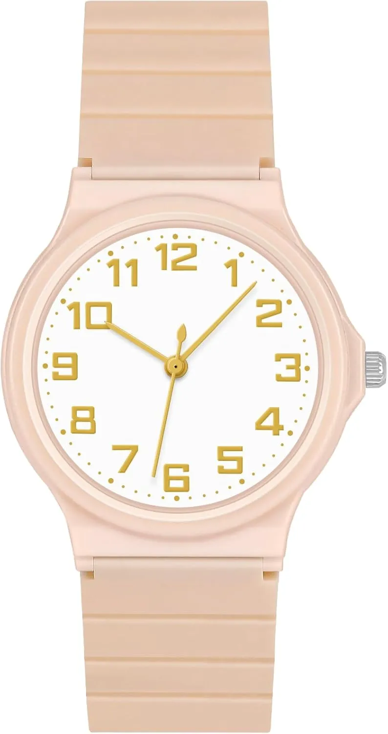 SOCICO Nurse Watch for Medical Doctor Professionals Students Women Men,Easy Read Dial with Soft Silicone Band, 30M Waterproof Lightweight Case - Elegance and Functionality
