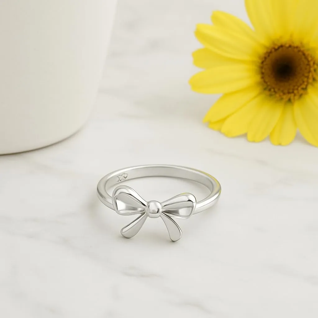 Solid 925 Sterling Silver Vintage Infinity Bow, Musical Guitar, Hammered Band Mens, Women's Stackable Rings | Statement, Spring Season Ring | Unisex Stacking Ring Bands | Graduation Gift