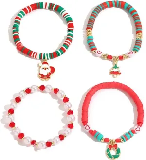 Spevert Jewelry Bracelets for Women Colorful Stackable Beaded Friendship Stretch Bracelets Pearl and Soft Ceramic Bracelet
