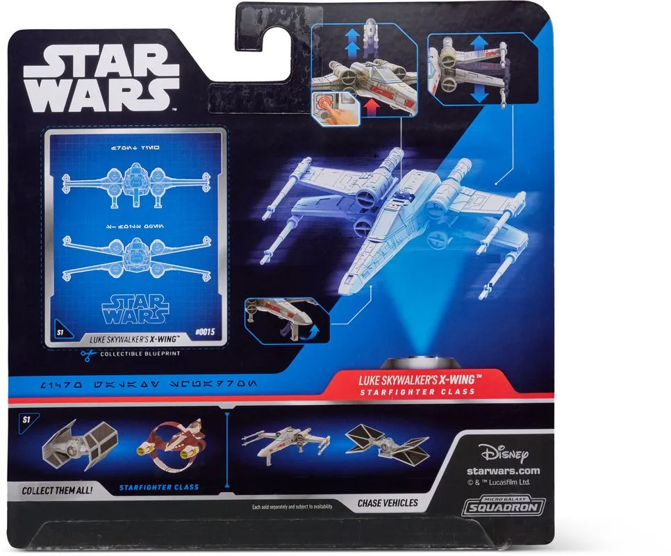 Star Wars 5 Inch Vehicle & Figure Micro Galaxy Squadron 0015 Luke Skywalker's X-Wing