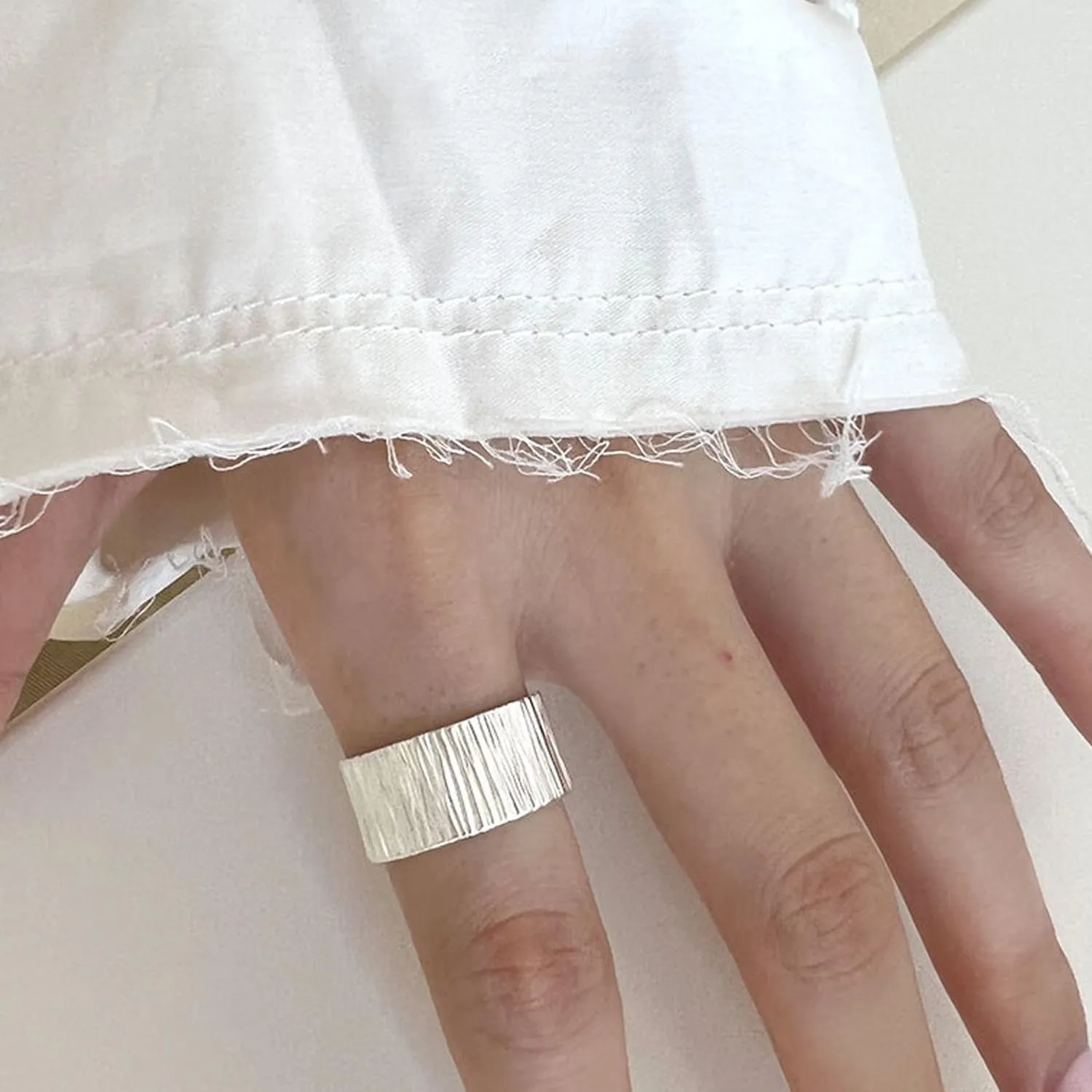 Sterling Silver Open Adjustable Ring 925 Silver Rings for Women Thumb Sterling Silver Band Ring
