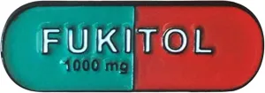 Stickeroonie Fukitol Enamel Pin Funny Sarcasm Fukitol Prescription Pill - Great Gift for Coworkers, Friends- The Perfect RX - Hat pins, Funny Pins, Jean pins