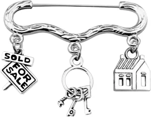 TGBJE Realtor Gift Real Estate Agent Brooch Gift Realtor Brooches Being Jewelry