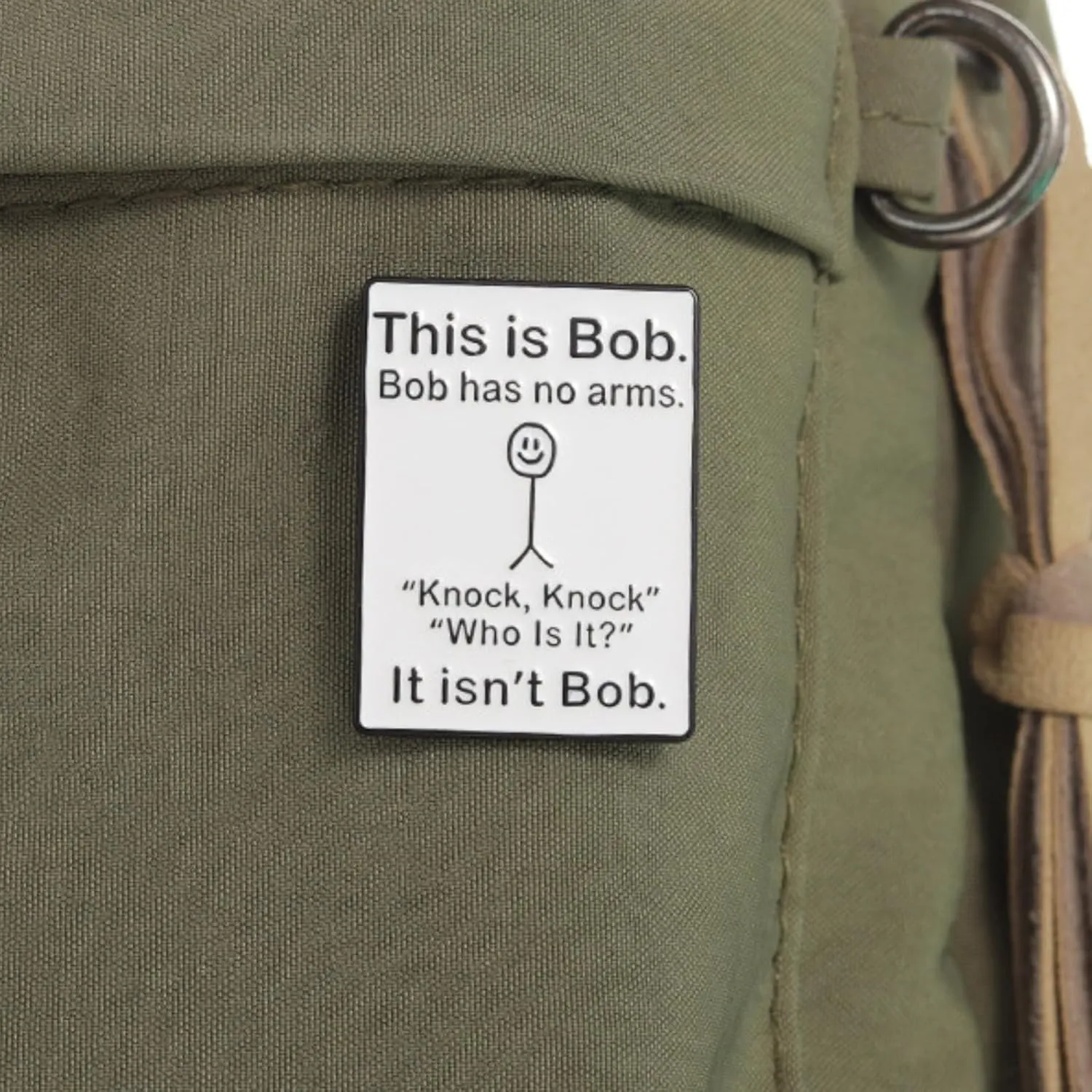 This is Bob, Bob Has No Arms Enamel Pins Funny Graffiti Badge Lapel Novelty Brooch Pins for backpack Clothes Hats Gifts