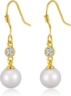 ToHeart Gold Dangle Earrings for Women Small Gold Hoop Earrings