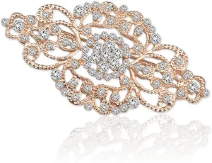 TongXin Crystal Rhinestone Flower Brooch Pin for Women Wedding Bouquet Brooch Gift Bridesmaid Party Jewelry for Girls