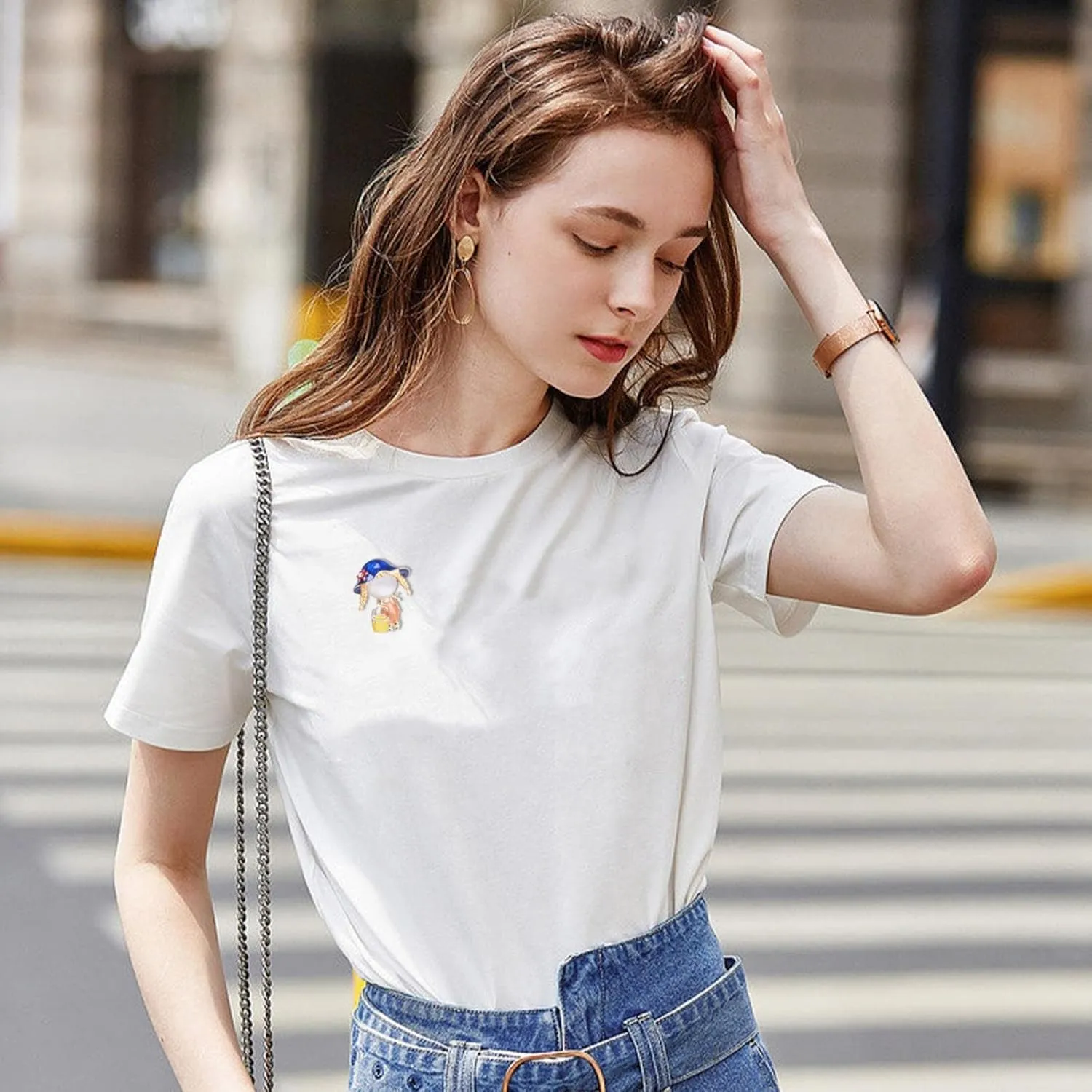 Trendy Brooch Pin for Women Men Cute Little Girl Brooch Personality Cartoon Creative Pin Cardigan Accessories Brooch Pins for Wedding Bouquet Party Decoration