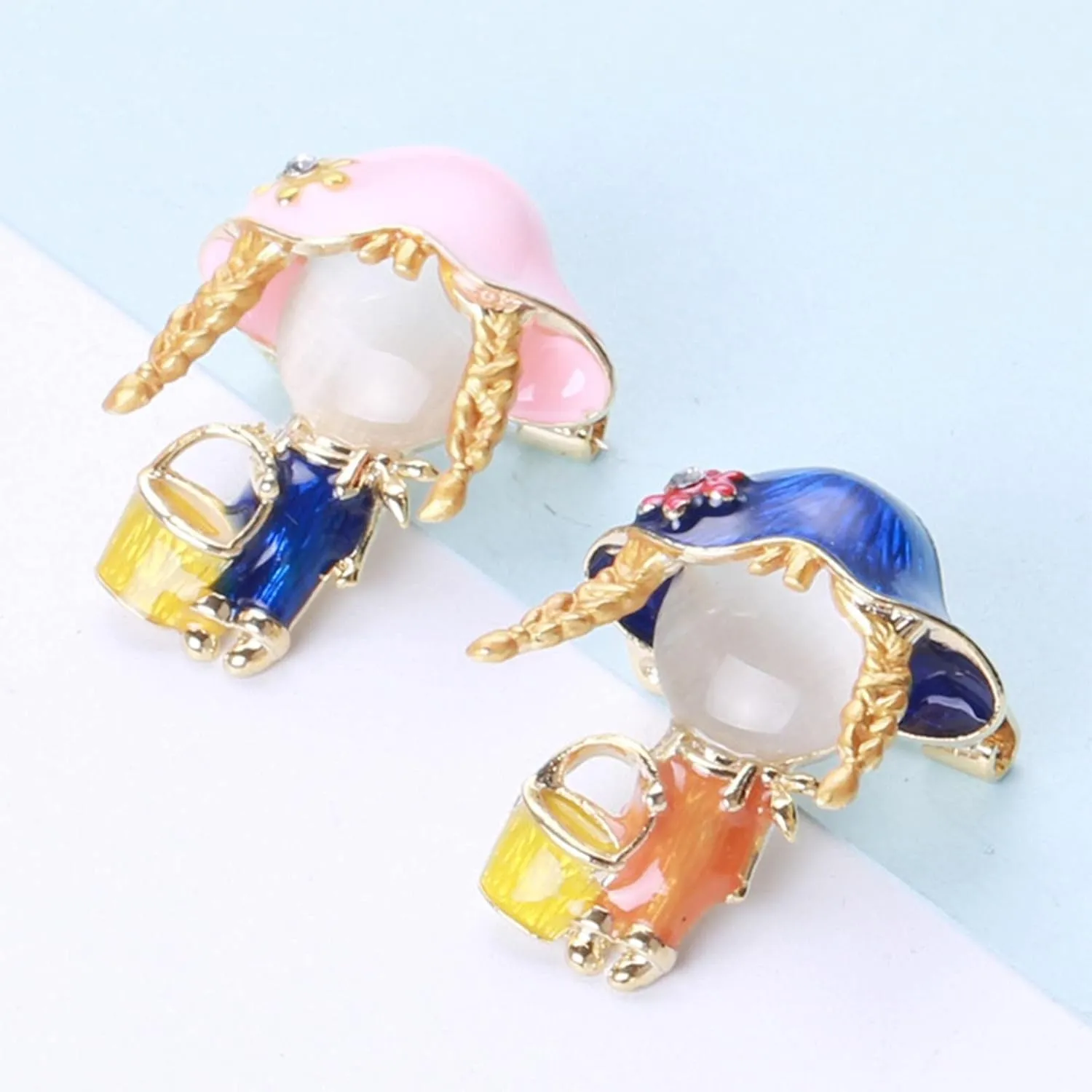 Trendy Brooch Pin for Women Men Cute Little Girl Brooch Personality Cartoon Creative Pin Cardigan Accessories Brooch Pins for Wedding Bouquet Party Decoration